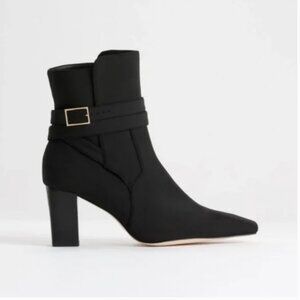 Good American 'The Bombshell' Block Heel Ankle Bootie sz 9
